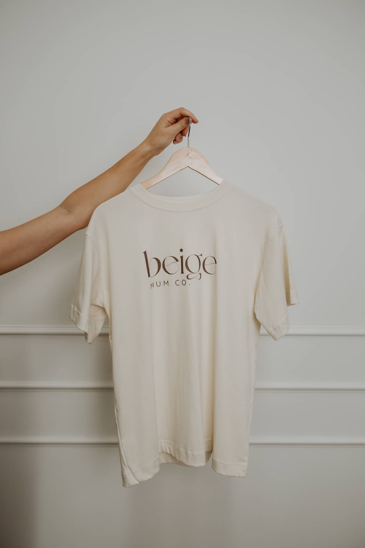 Beige Mum Signature Tee